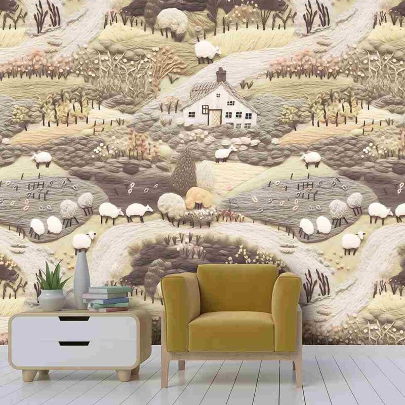 Bunai Embroidered Elegance for Your Walls. - Image 3