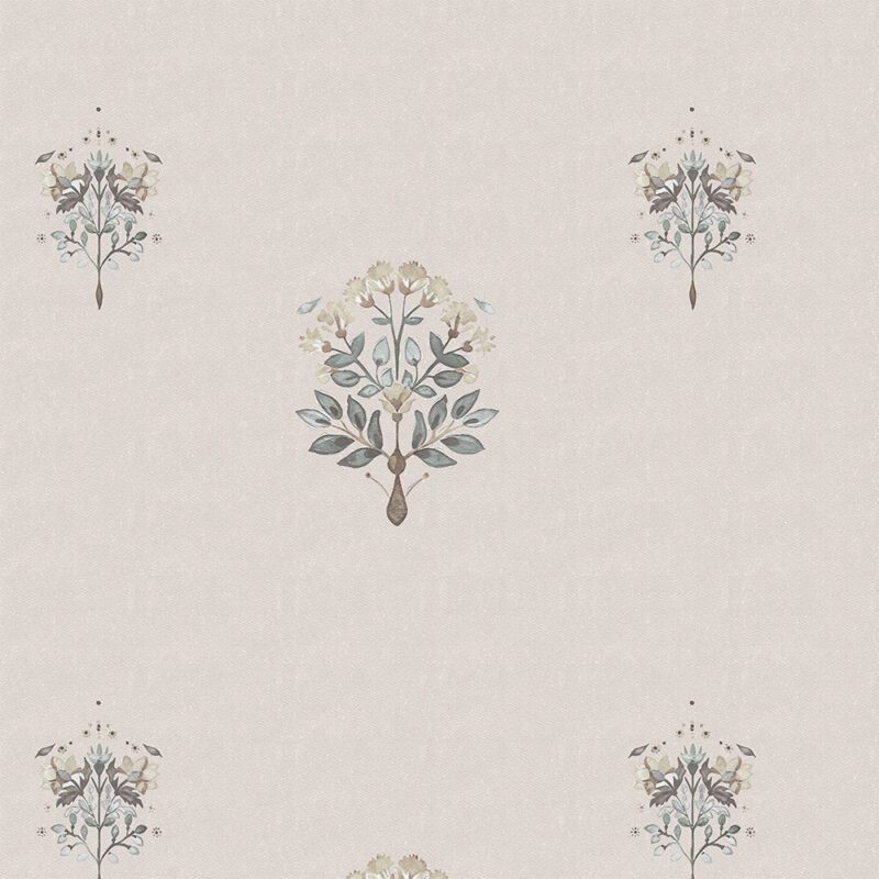 Amara elegant Mughal motif wallpaper from Kalaakashi’s heritage collection