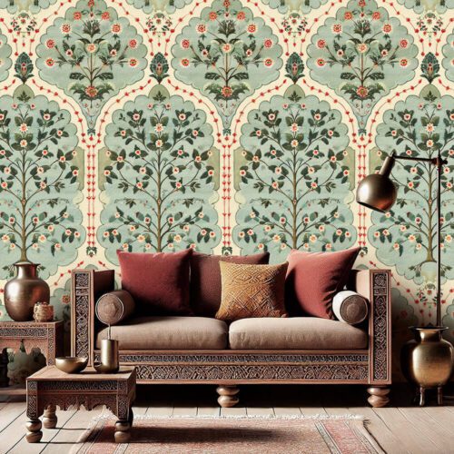 Farib dreamlike Mughal wallpaper art from Kalaakashi