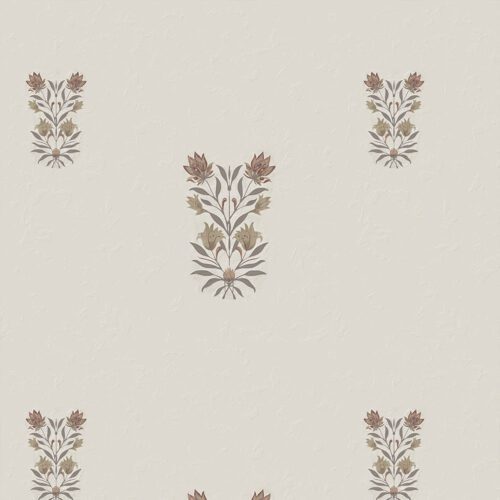 Gul-Nayaab premium Mughal floral wallpaper by Kalaakashi