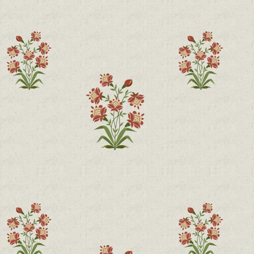 Gulbagh floral Mughal wallpaper inspired by Indian royal gardens